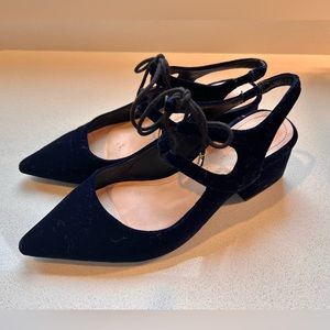 Zara open heels - midnight velour